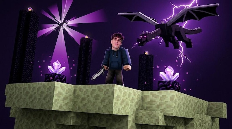 minecraft ender dragon battle