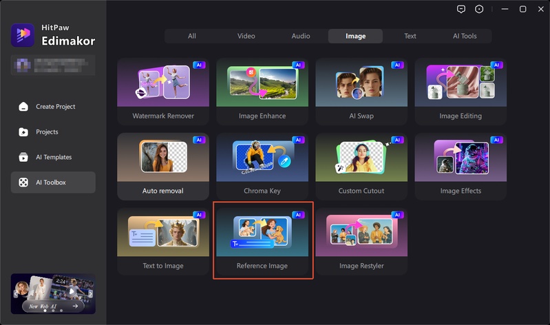 open hitpaw edimakor ai makeup generator