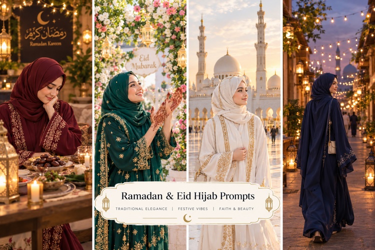 Ramadan and Eid hijab prompts
