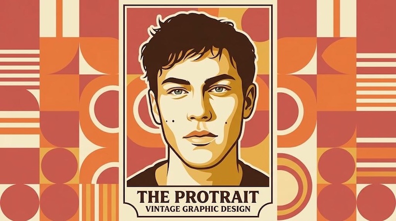 retro vintage vector poster