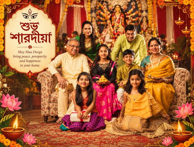 shubho sharodiya festive photo