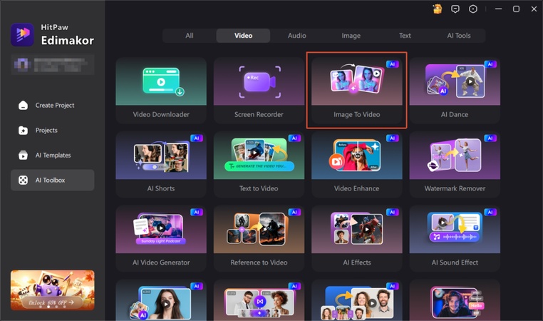 Step 1 Open Edimakor Ai Video Tool