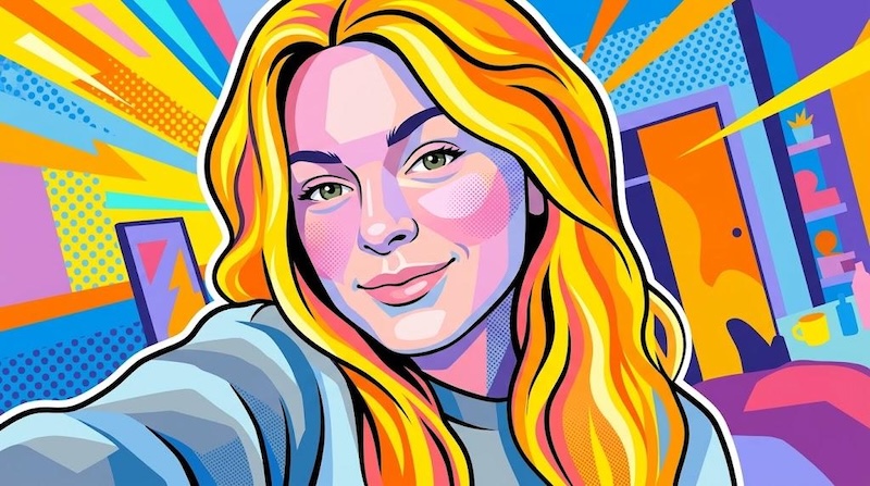 vector pop art vector portrait