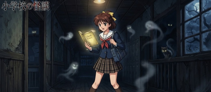 anime ghost stories dub cast