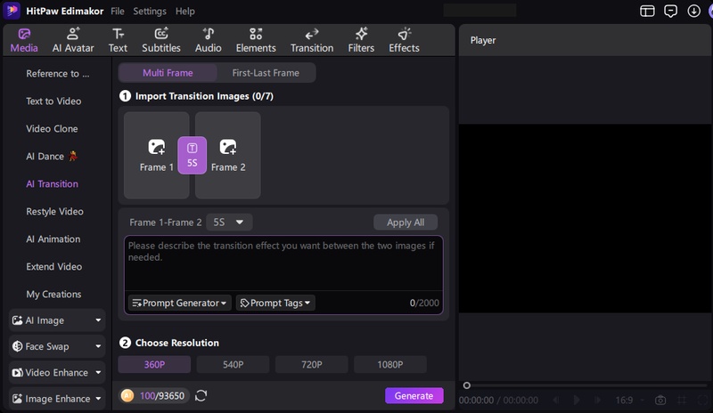 Edimakor Ai Transition Feature Animating a Gangster Ai Character