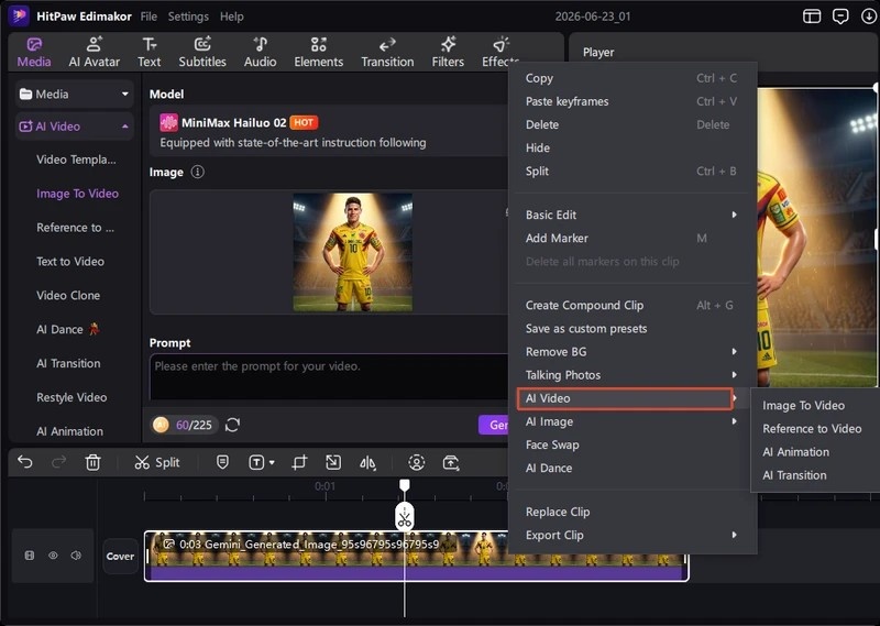 Edimakor Image to Video Feature