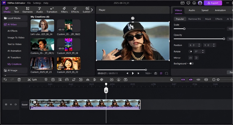 Enhance Gangster Ai Video with Edimakor Effects
