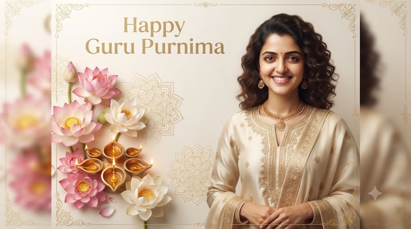 modern guru purnima greeting