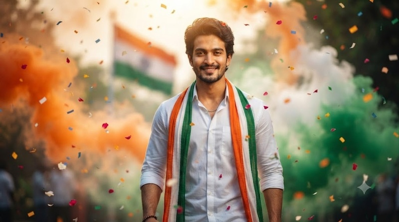 tricolor smoke patriotic