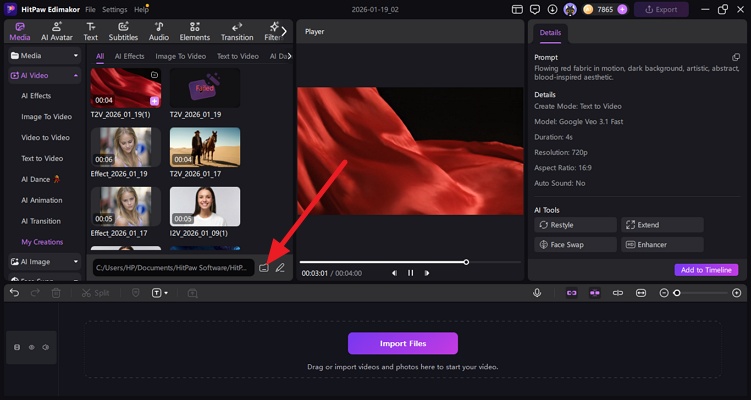 Open Generated Video Location.Jpg