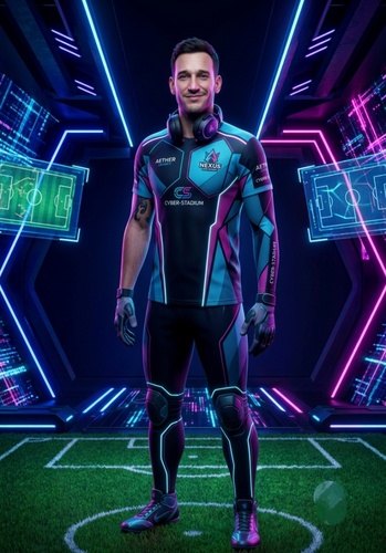 3d Cartoon Football Avatar Esport Style