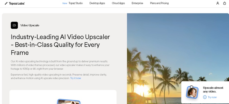 Topaz動画アップスケール