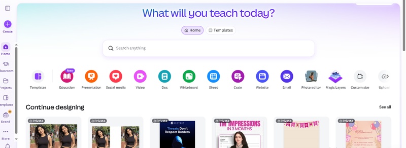 canva video editor
