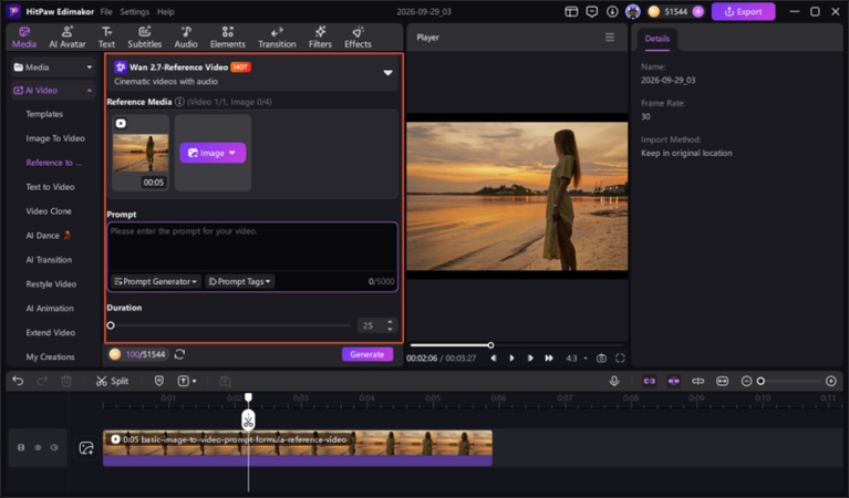 Adding the prompt and adjusting the settings