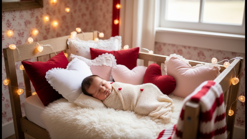 newborn valentines photoshoot