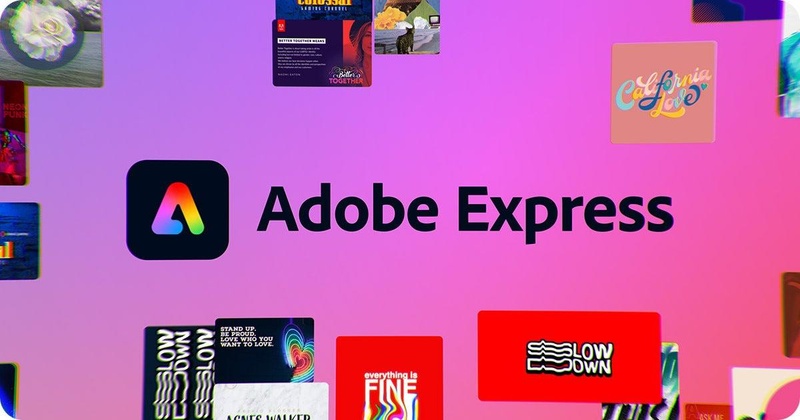 Adobe Express AI designing a branded YouTube thumbnail