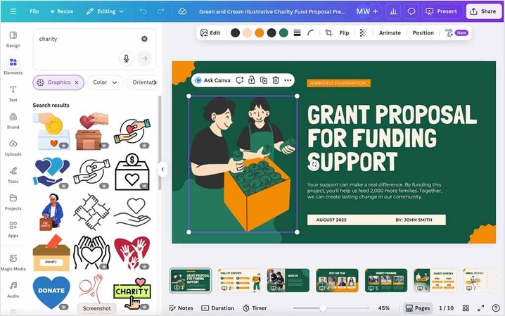 Canva AI avatar video maker