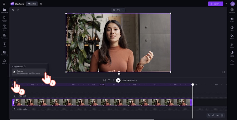 Clipchamp Windows video editor