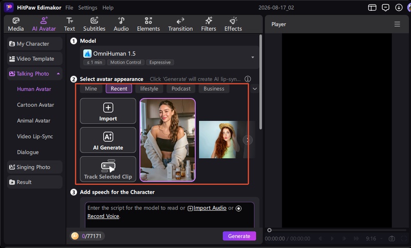 Create Ai Avatar Image in Edimakor