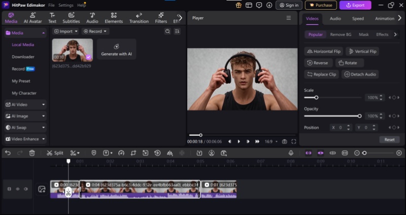 Trimming and smart cutting the video