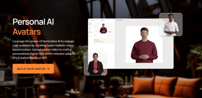 d-id ai avatar  tool interface