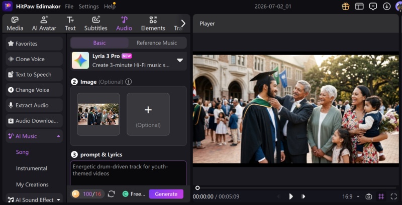 Edimakor Ai Music Generator Describe Your Song
