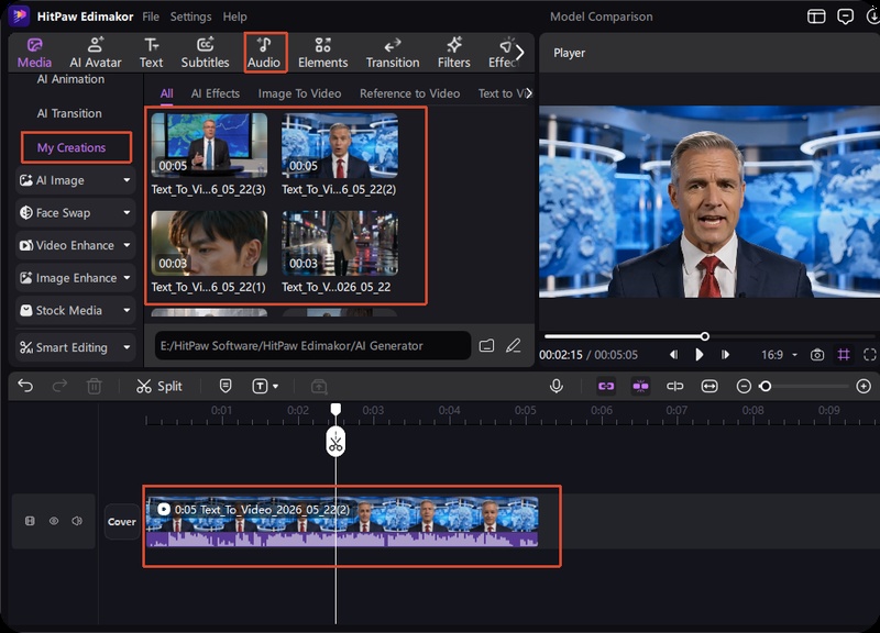 edimakor finalize the video