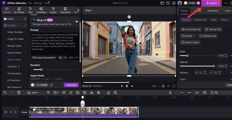 Export the Final Video