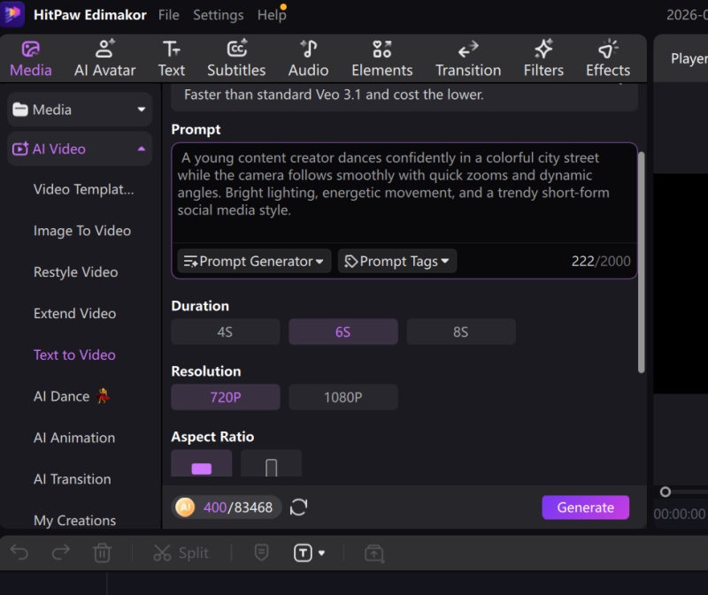 Finish Ai Video Settings