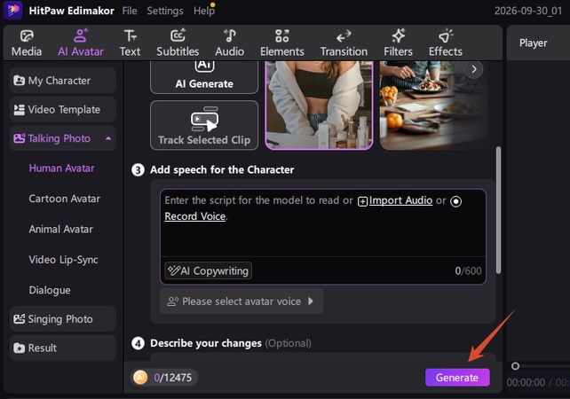 generate your talking ai avatar video