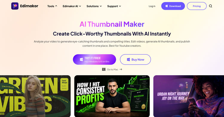 hitpaw edimakor the best ai thumbnail generator