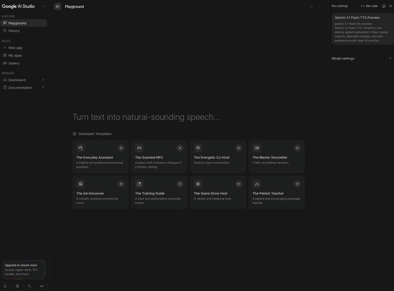 How to Use Google Ai Studio Voice Generator