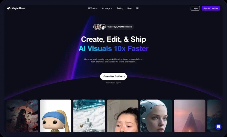 Magic Hour AI creating cartoon-style video clips