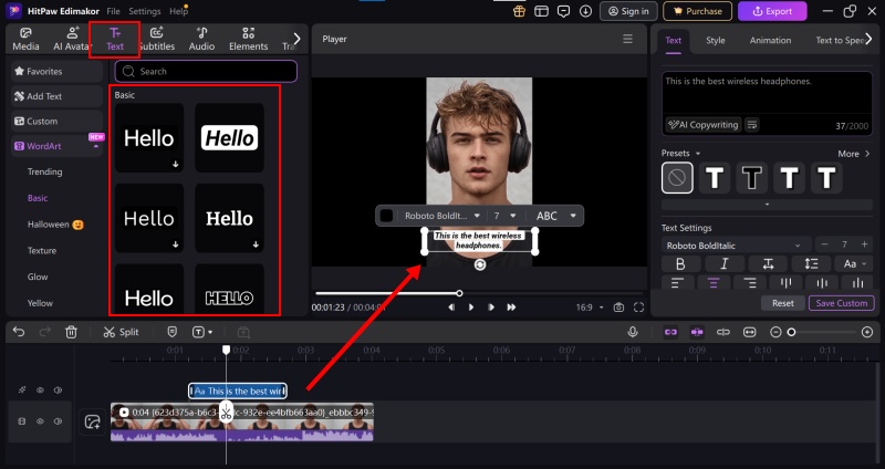 Refining the video using auto-captions