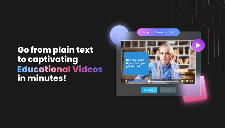 Steve AI generating animated story videos from text prompts or scripts