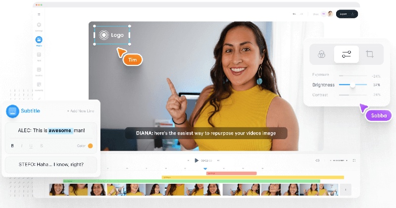 VEED AI avatar video editor
