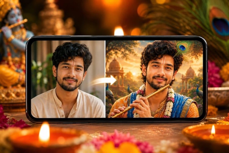 krishna janmashtami ai photo editing prompts