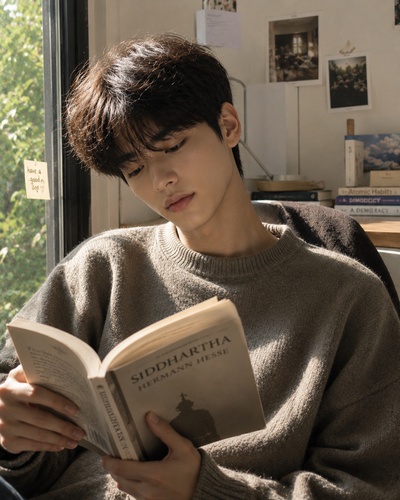 soft boyfriend cozy portrait