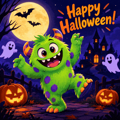 ハロウィンモンスターGIF