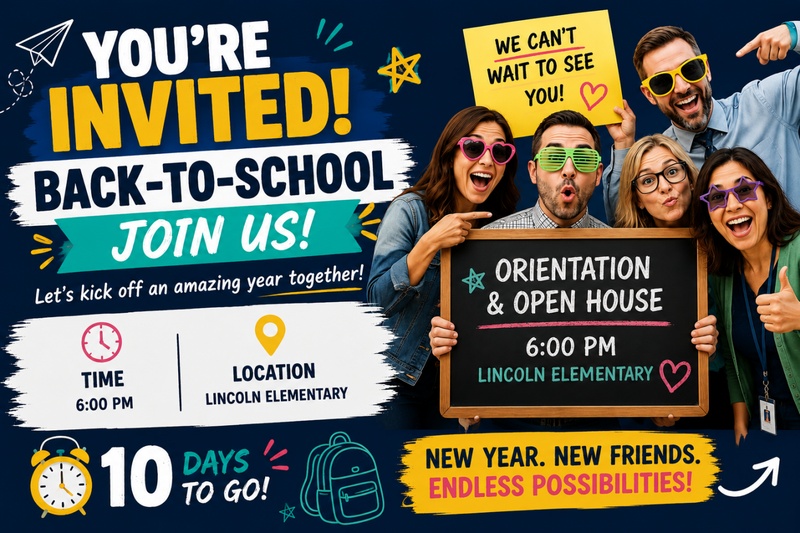 Back to School Invitation Video Thumbnail