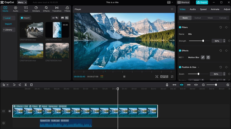capcut video editor for pcut