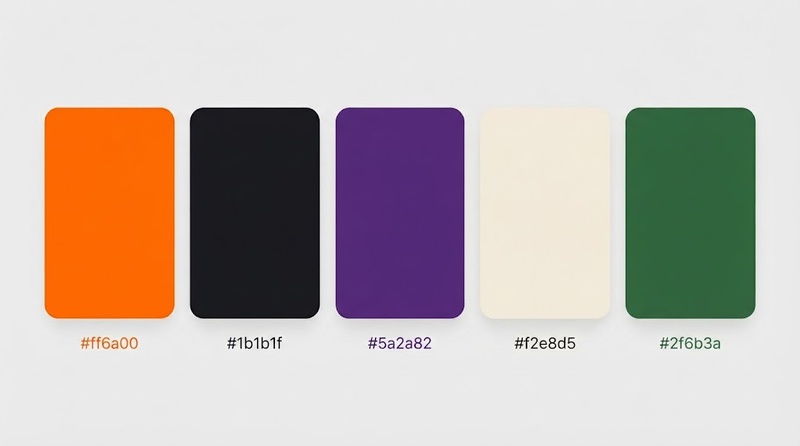 coloe palette for halloween