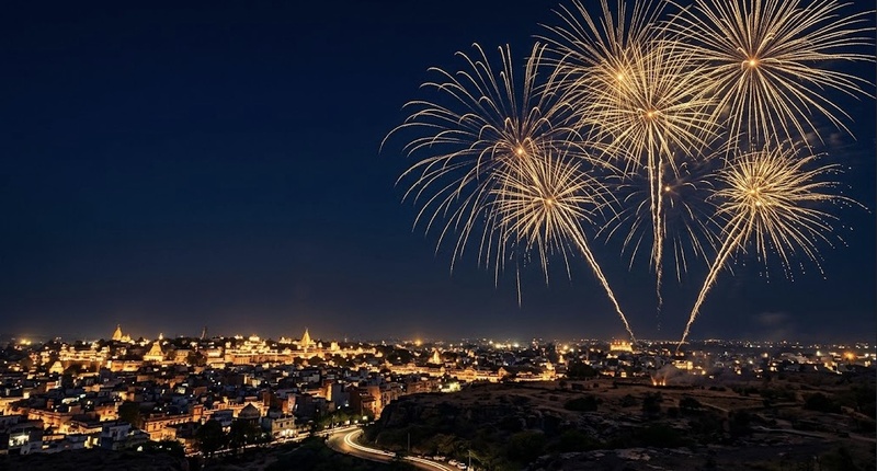 diwali ai image prompts for fireworks