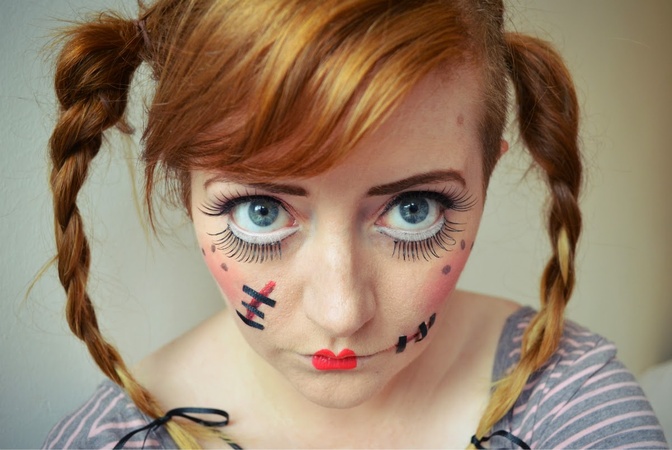haunted doll makeup