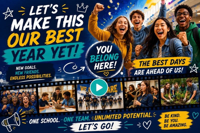 Motivational Back to School Video Thumbnail