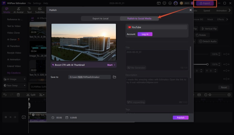 sharing school video online