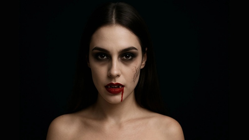 vampire night makeup