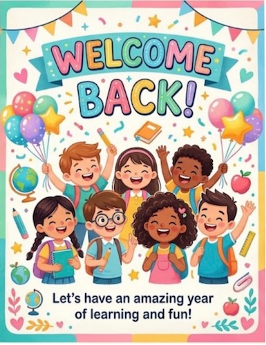 welcome back classroom poster design