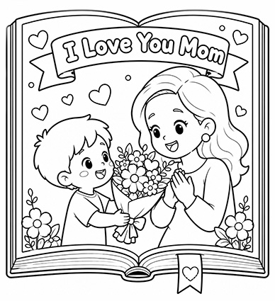 página para colorir gerada por ia