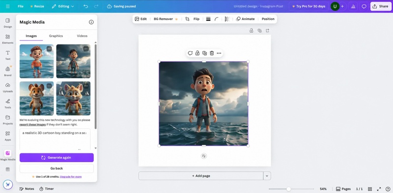 canva ai generated images